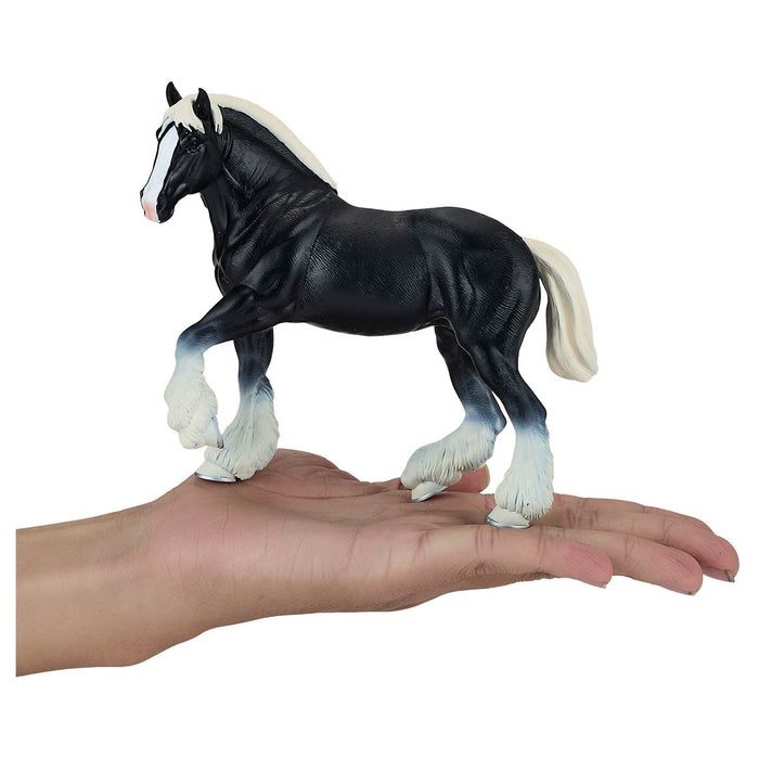 Mojo Fun Farm & Horses Clydesdale Horse Black Figure