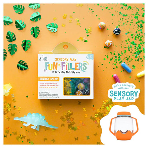 Glo Pals Sensory Play Fun Fillers Safari Theme Set