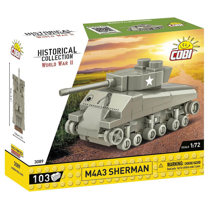 COBI Historical Collection WW2 M4A3 Sherman Tank Building Set
