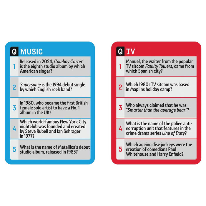 Pub Quiz: The Ship Edition Card Game