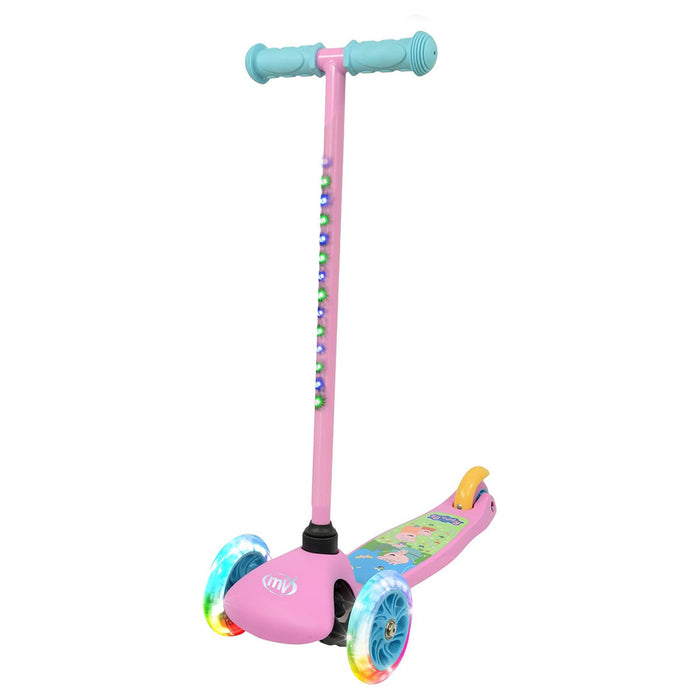 MoVe Peppa Pig Tilt N Glo 3 Wheel Scooter