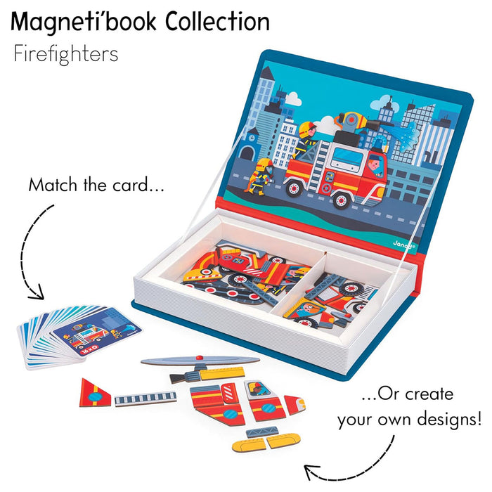 Janod Magneti'book Firemen Set