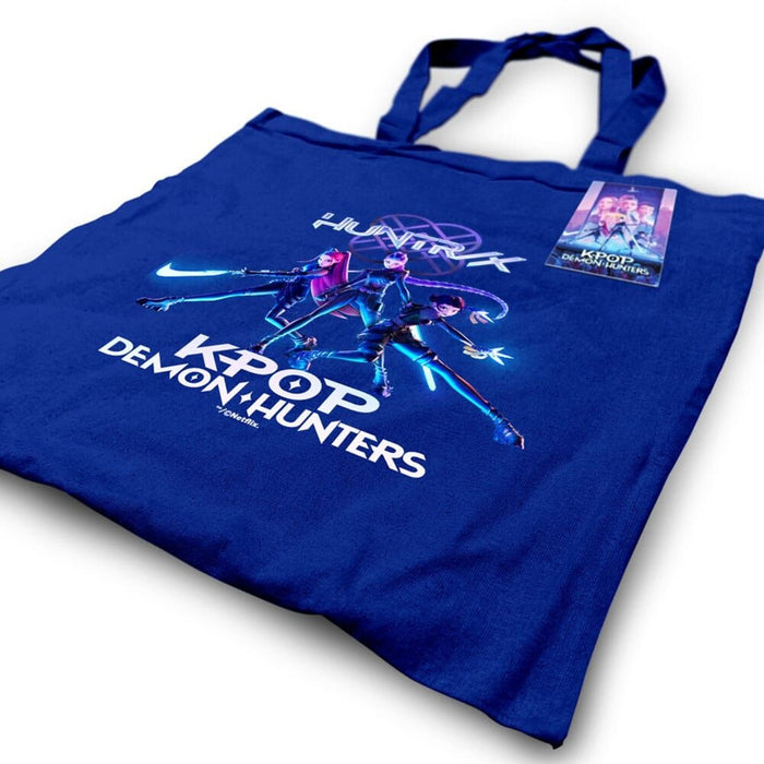 Huntrix Trio K-POP Demon Hunters Navy Blue Tote Bag
