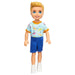 Barbie Chelsea Doll Small Boy Doll Wearing Removable One-Piece with Dino Print