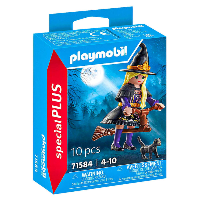 Playmobil Special Plus: Witch with Cat Figure