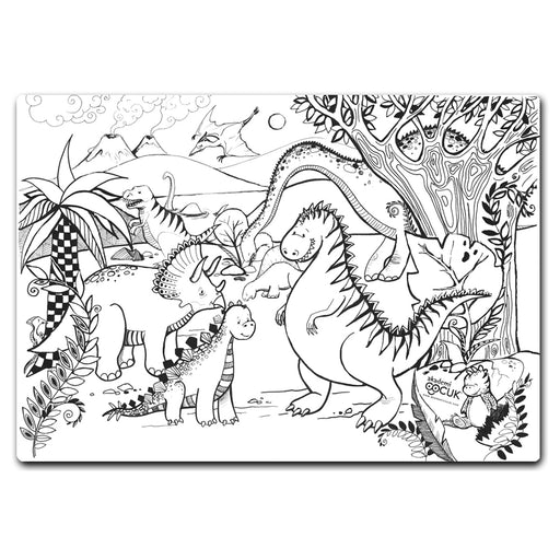 Funny Mat Jurassic Age Colouring Protection Mat