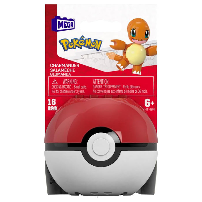 Mega Pokémon Charmander and Pokéball Building Set