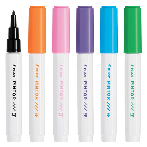 Pilot Pintor Paint Marker EF Bullet Tip Pens (6 Pack)