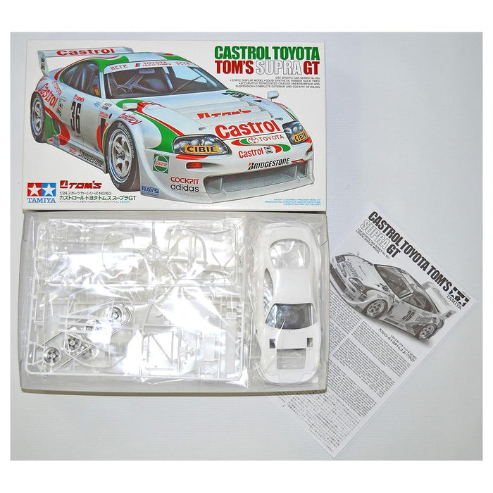 Tamiya Castrol Toyota Tom's Supra GT Sports Car Series No. 163 Model Kit