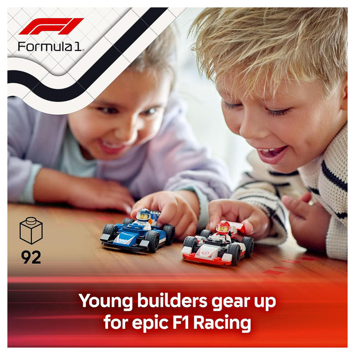 LEGO City F1 Williams Racing & Haas F1 Race Cars Buiding Set