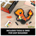 Mega Pokémon Charmander Pixel Art Building Set