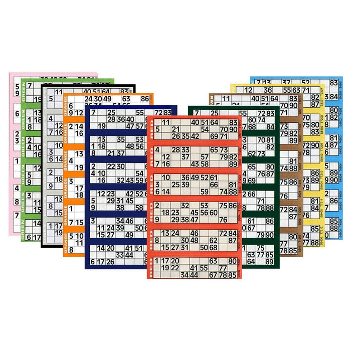 Jumbo Bingo Tickets 21 x 12cm