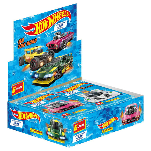 Panini Hot Wheels On The Road Trading Card Collection Booster 24 Pack Box