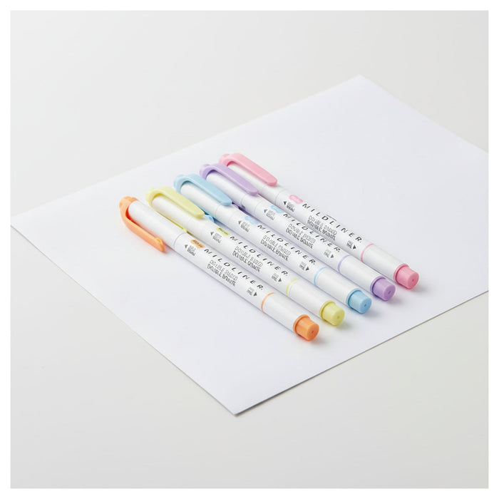 Zebra Mildliner 5 Pack Gentle 5 Pack