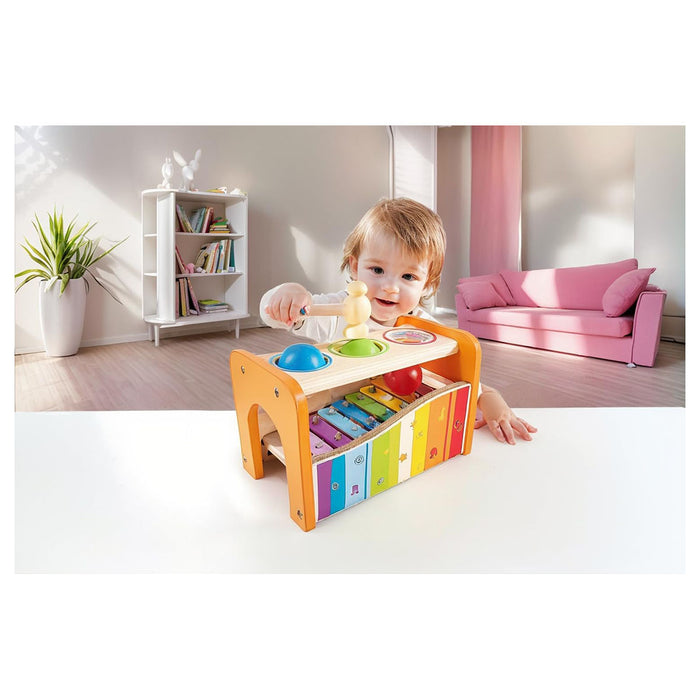 Hape Pound & Tap Bench with Slide Out Xylophone 