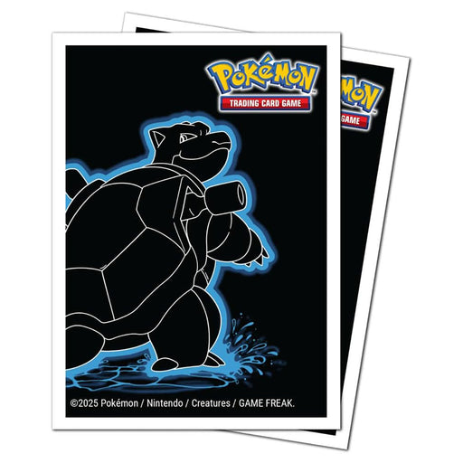 Pokémon Neon Kanto Ultra-Pro Apex Deck Protector Sleeves Blastoise (105 Pack)