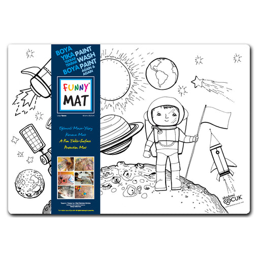 Funny Mat Space Colouring Protection Mat