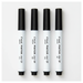 Pilot Pintor Black Marker Pens EF, F, M, B Tips (4 Pack)