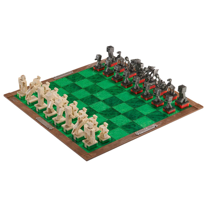 Minecraft Chess Set- Overworld Heroes vs Hostile Mobs