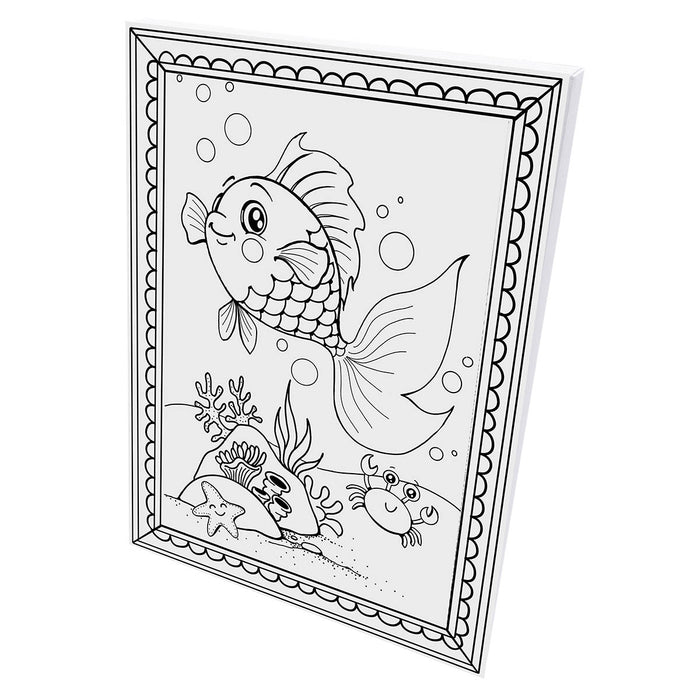 Washable Art Fish Colouring Protective Mat