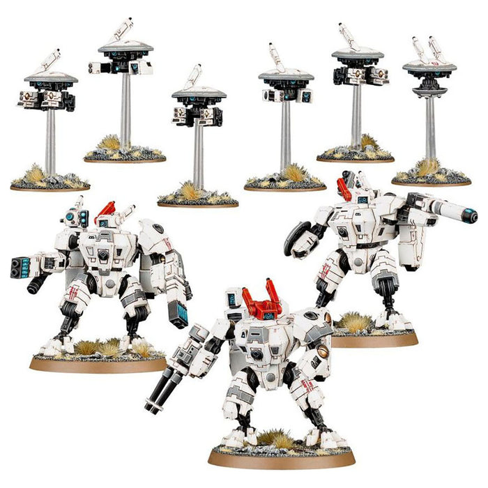 Warhammer 40,000 T'au Empire: Crisis Battlesuits Miniatures Set