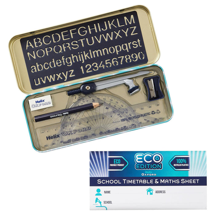 Helix Oxford Eco Maths Set Light Blue