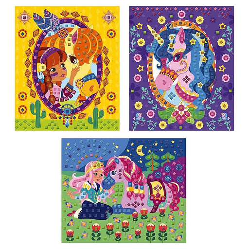 Janod Mosaics Ponies and Unicorns Set