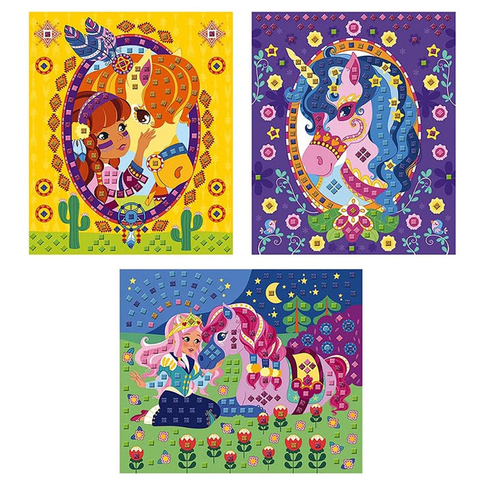 Janod Mosaics Ponies and Unicorns Set