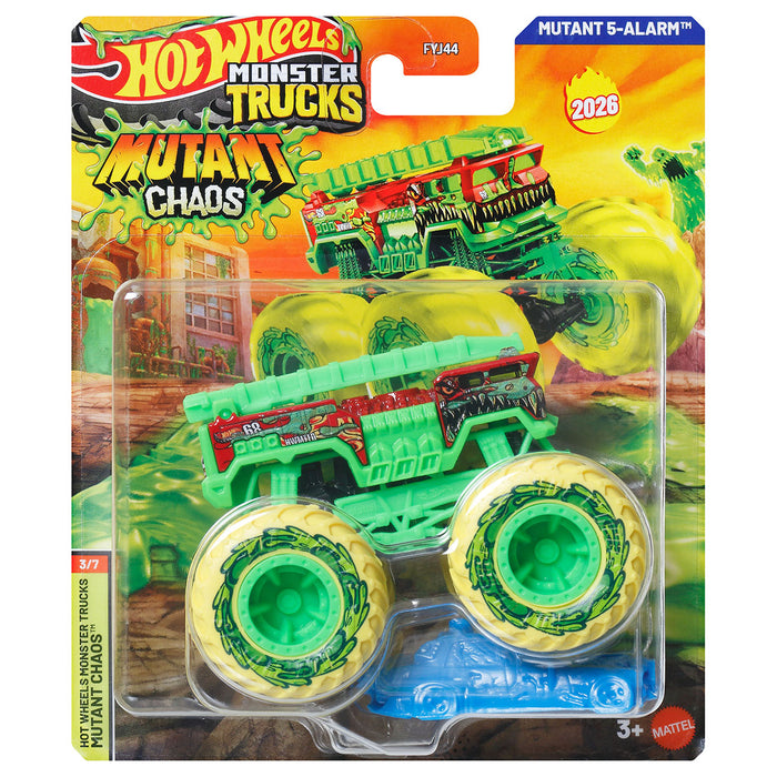 Hot Wheels Monster Trucks Mutant Chaos: Mutant 5-Alarm Die-Cast Truck 3/7