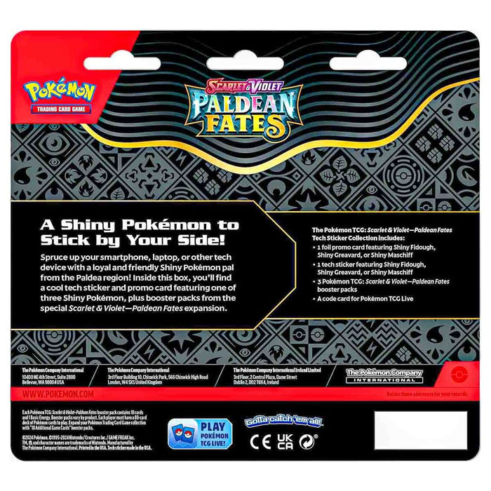 Pokemon Trading Card Game: Scarlet & Violet 4.5: Paldean Fates Tech Sticker Collection - Fidough