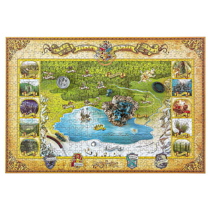 Harry Potter Hogwarts 4D Puzzle with 3D Models