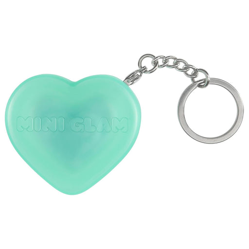 Mini Glam Heart Glitter Balm Fuzzy Slippers Keychain