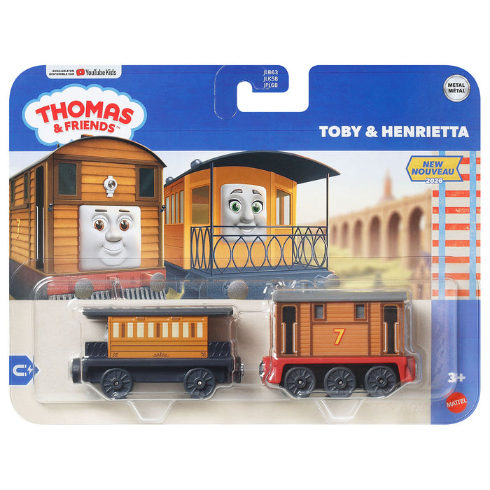 Thomas & Friends Toby & Henrietta Deluxe Metal Engine and Passenger Coach