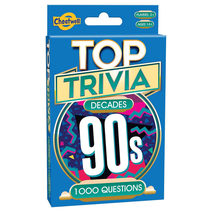 Top Trivia Decades 90s Card Game