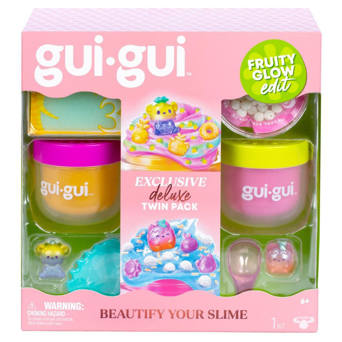 Gui Gui Fruity Glow Edit Slime Exclusive Deluxe Twin Pack 