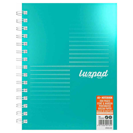 Silvine Luxpad Metallic A5+ Notebook 200 Pages