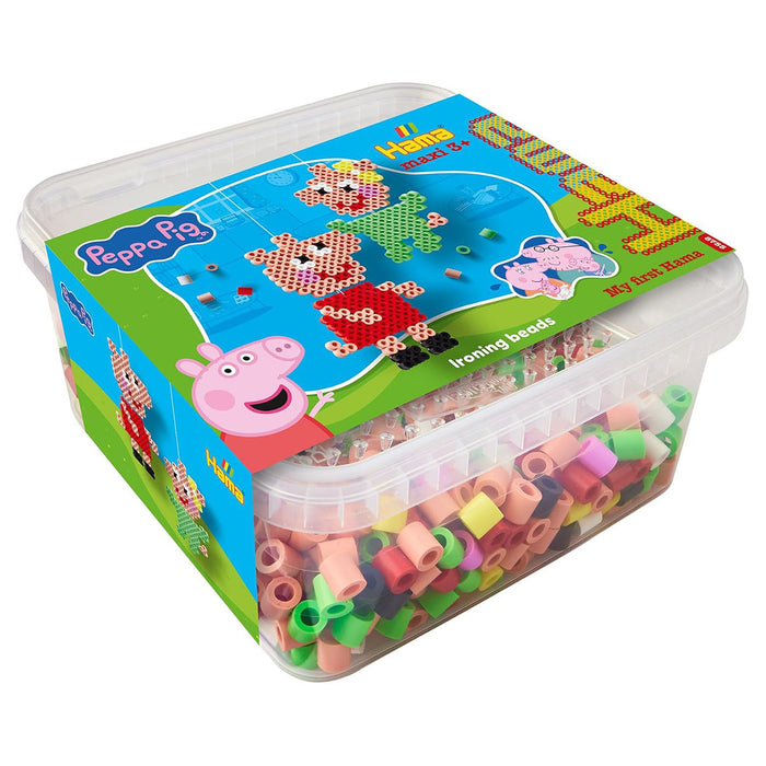 My First Hama Peppa Pig Maxi Tub 900 Beads with Baby Evie