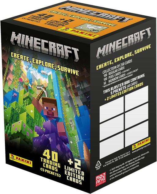 Panini Minecraft 'Create, Explore, Survive' Trading Card Collection Blaster Pack