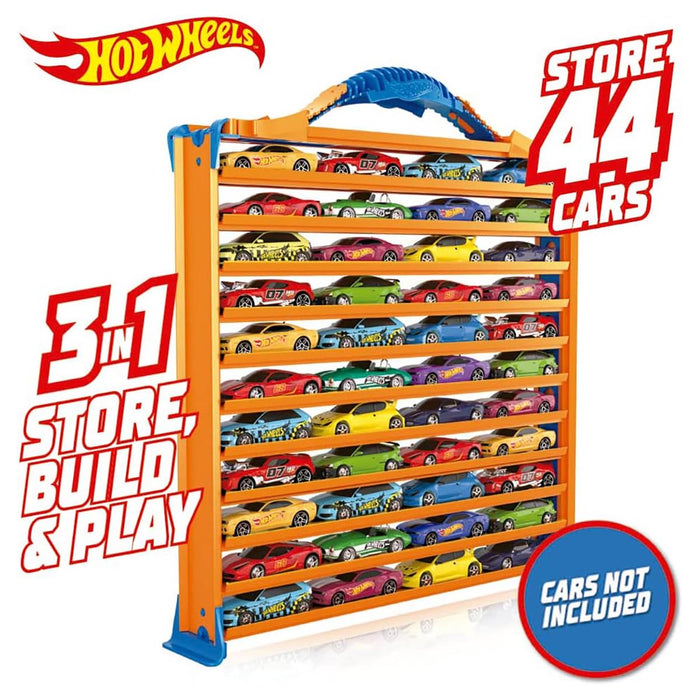 Hot Wheels Rack N' Track Car Case with Track Pieces