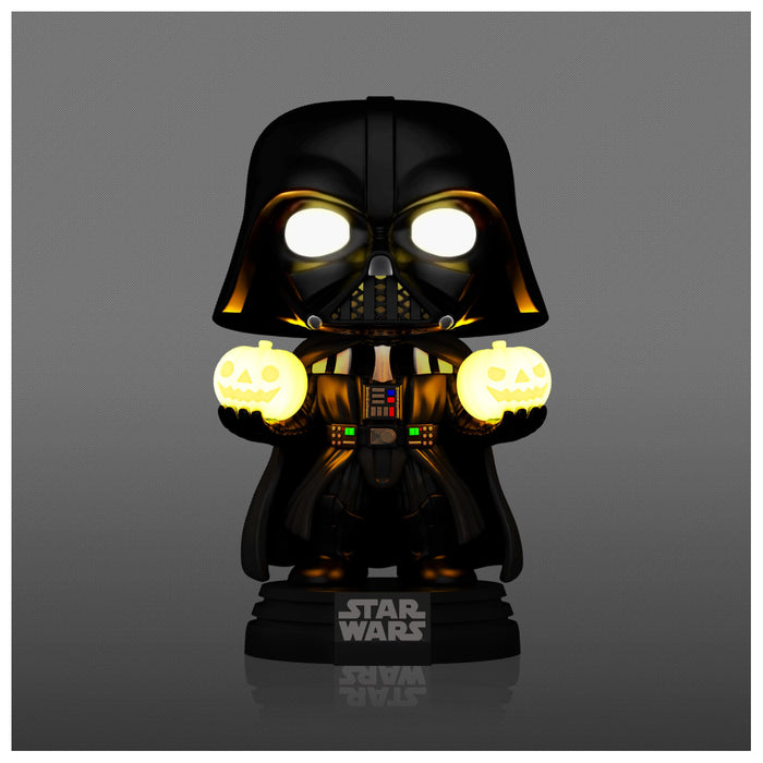 Funko Pop! Super: Star Wars: Light Up Darth Vader Holding Jack-O-Lanterns Bobblehead Figure #727