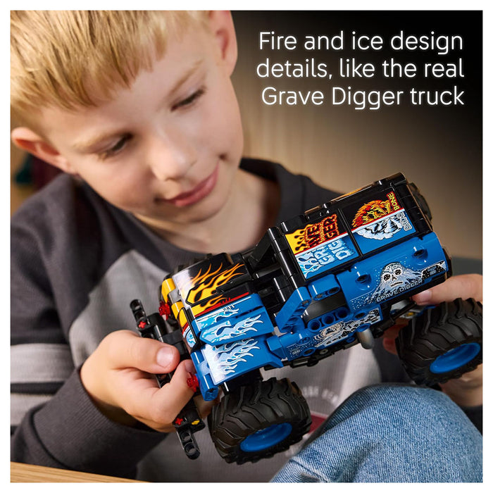 LEGO Technic Monster Jam Grave Digger Fire and Ice Truck Building Set