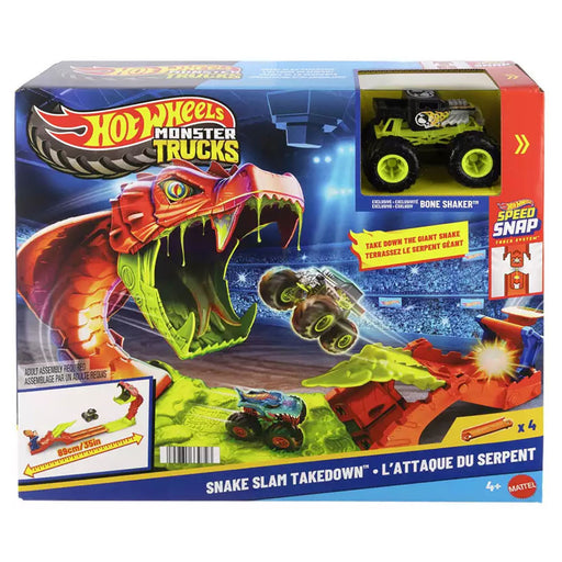 Hot Wheels Monster Trucks Snake Slam Takedown Playset