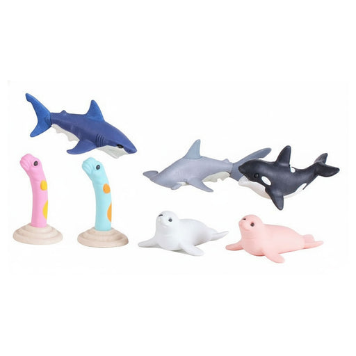 Iwako Ocean Eraser Set