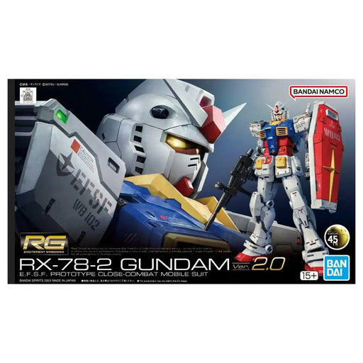 RG RX-78-2 Gundam v2.0 EFSF Prototype Close Combat Mobile Suit Figure