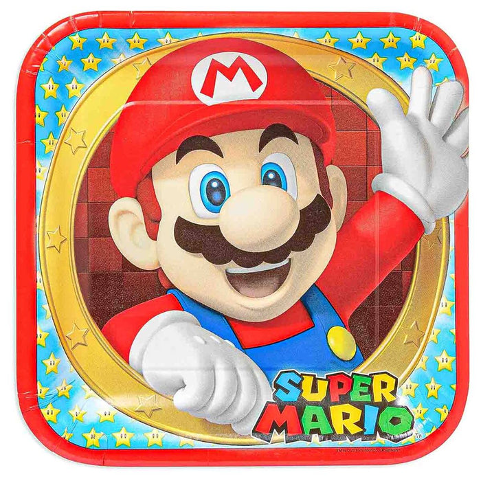 Super Mario 23cm Paper Plates (8 Pack)