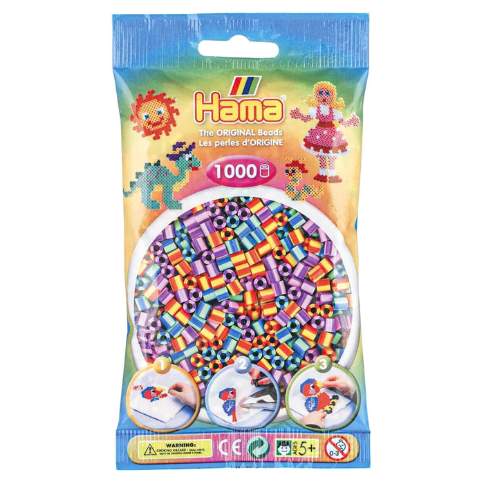 Hama Midi Beads Stripes 1000 Piece Pack