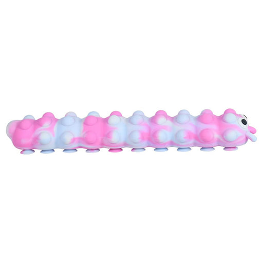 Light Up Suction Push Popper Catepillar Fidget Toy (styles vary)