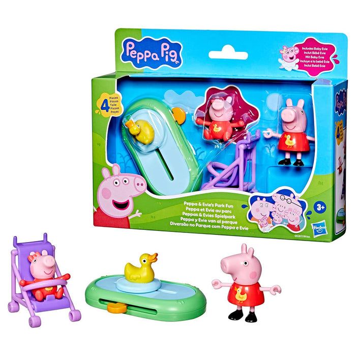 Peppa Pig Peppa & Evie's Park Fun Figure Set