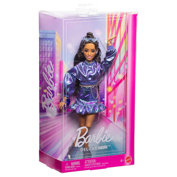 Barbie Deluxe Style #7 Metallic Blue Fashion Doll 