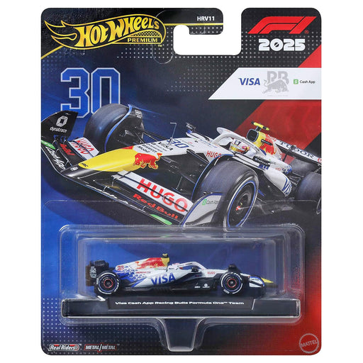 Hot Wheels Premium F1 2025 Visa Cash App Racing Bulls Formula One Team Car